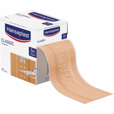 Hansaplast classic pleisters 5 meter lang