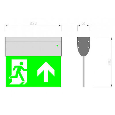 Noodverlichting met LED armatuur